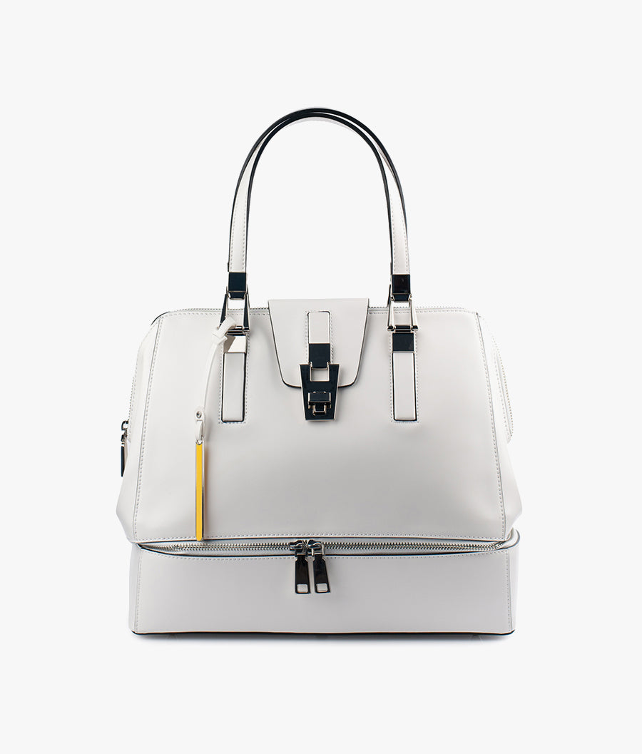 White leather Bag