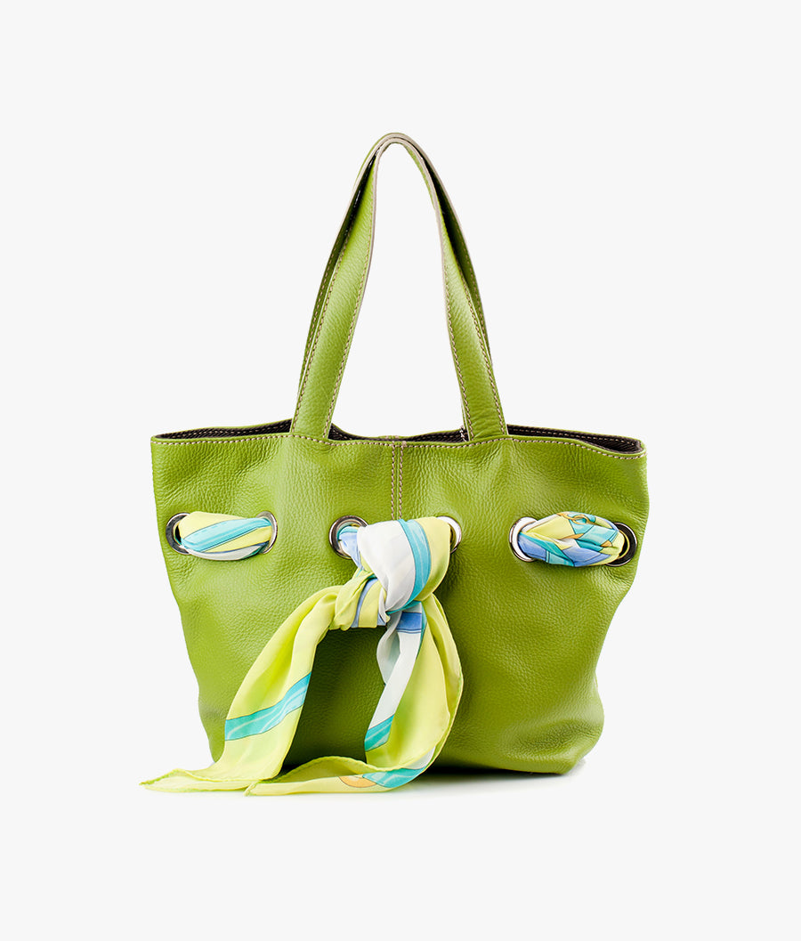 Green Casual Hand Bag